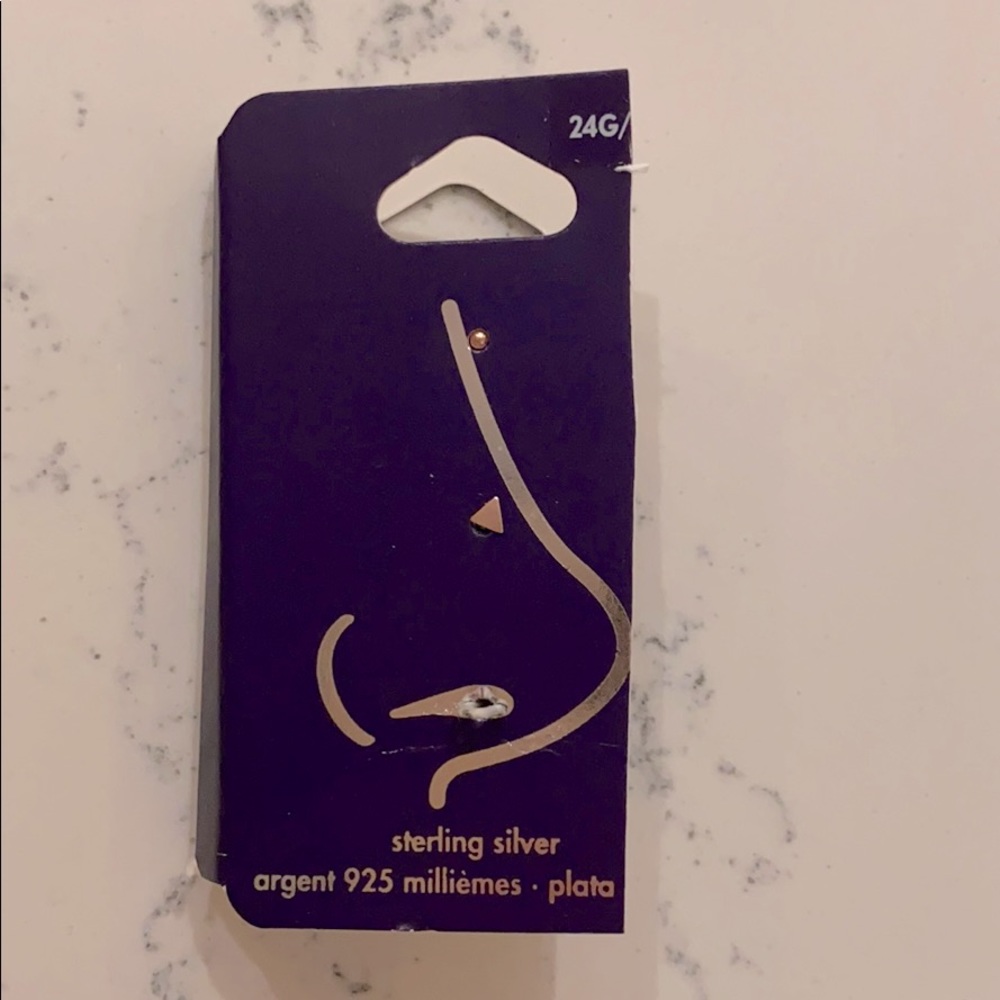 24G Sterling Silver Nose Rings